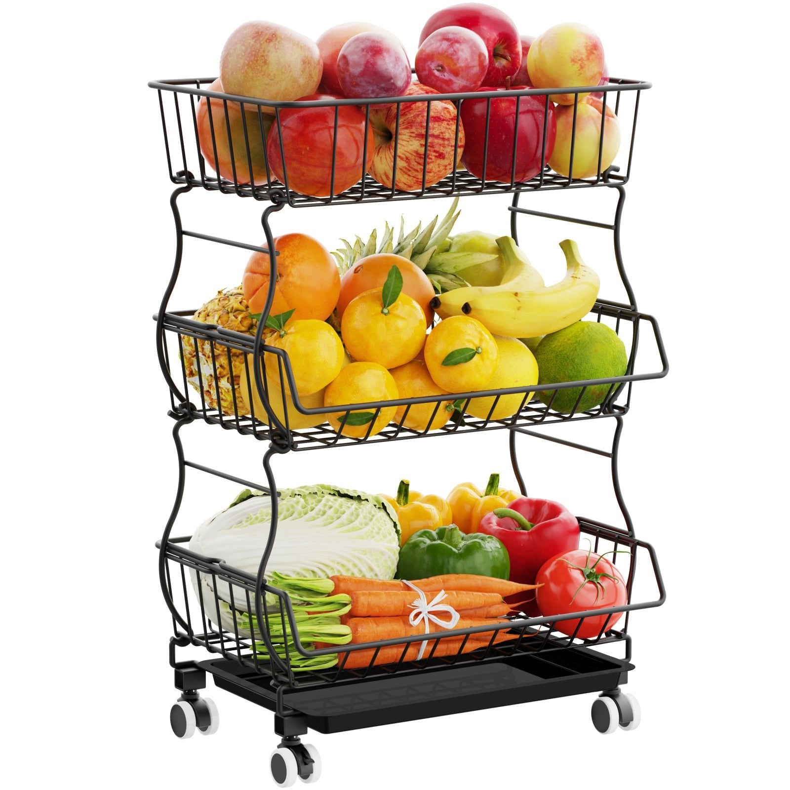 Frutas y verduras siempre bien almacenadas con este carrito