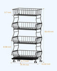 Rolling Stackable Fruit and Vegetable Storage Cart - HT08 – iSPECLE